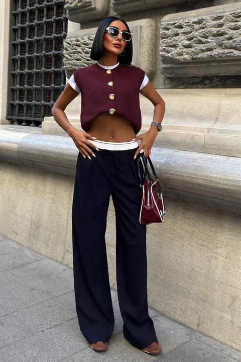 Palazzo Pants With Drawstring Closure