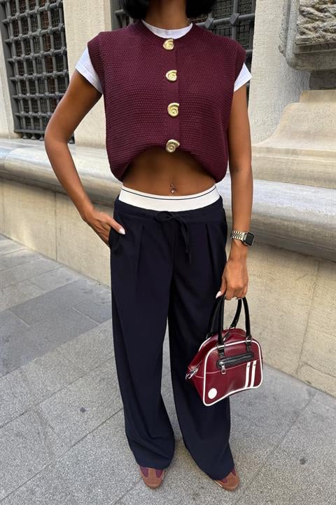 Palazzo Pants With Drawstring Closure