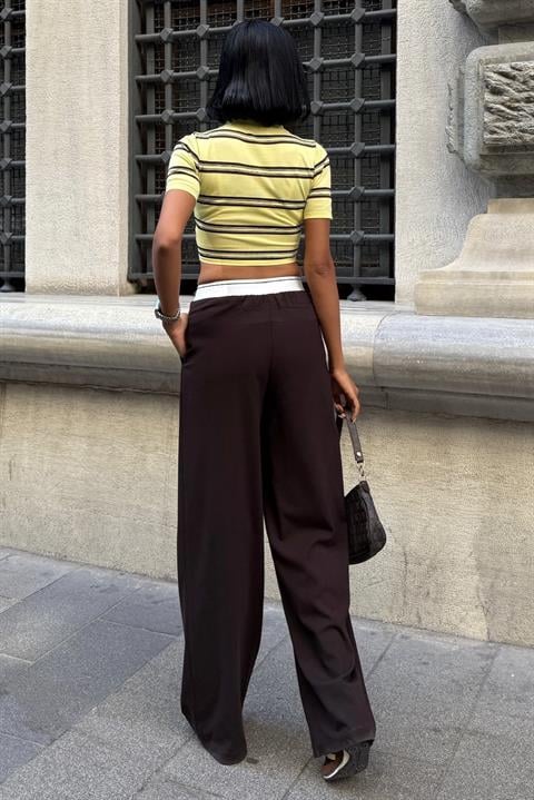Palazzo Pants With Wide Leg And Drawstring