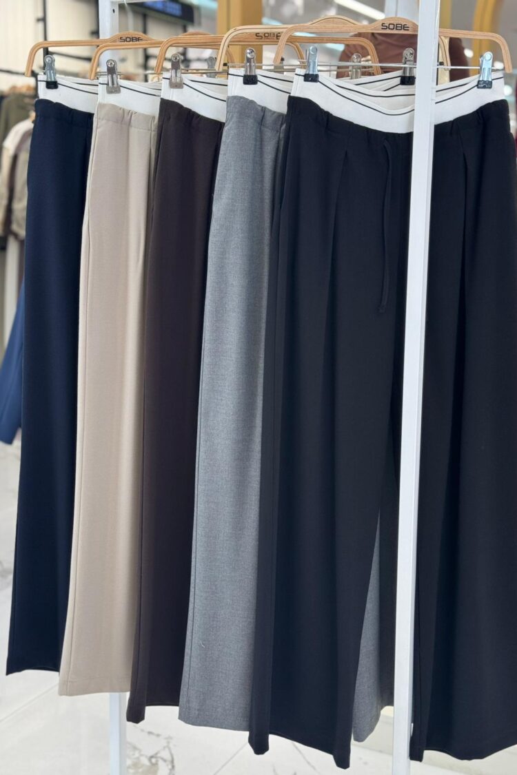 Palazzo Pants With Drawstring Closure