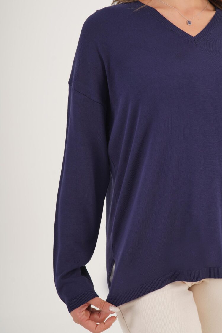 Sweater Oversized V-Neck Long Sleeve