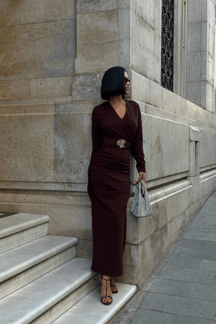 ElegantBodycon Maxi Dress