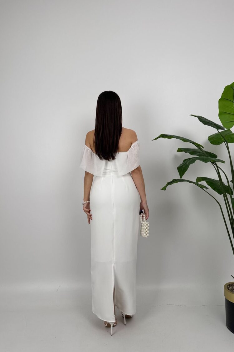 ElegantSheath Dress With Cape Sleeves