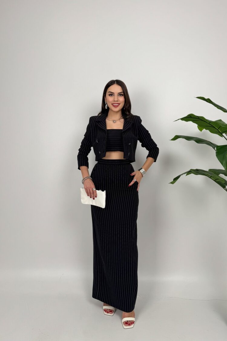 Black Elegant Formal Pencil Maxi Skirt - Brand: Miss Janell - Women & Kids, Baby Clothes Wholesale - Globality Store