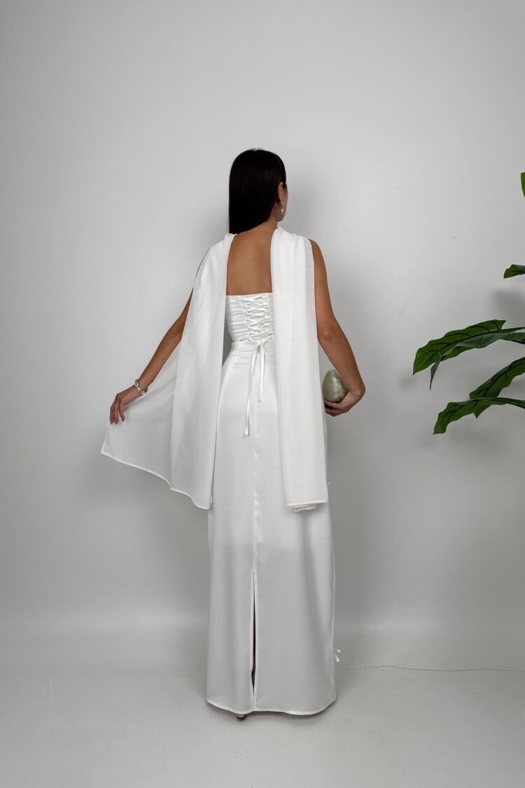 ElegantStrapless Floor Length Slip Dress