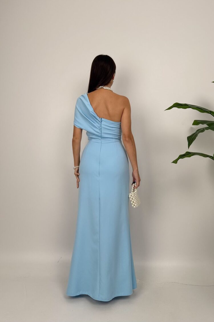 Elegant Sheath Dress With One Shoulder Neck