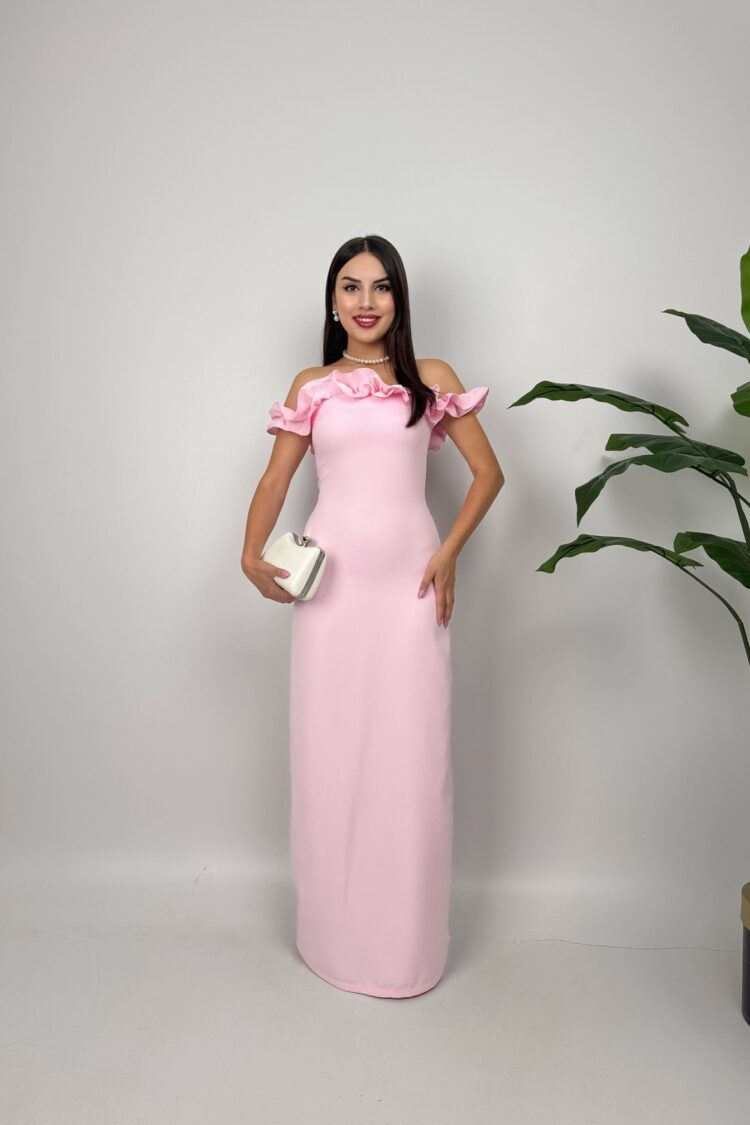 ElegantSheath Dress With Ruffle Sleeves - Brand: Miss Janell - Women & Kids, Baby Clothes Wholesale - Globality Store
