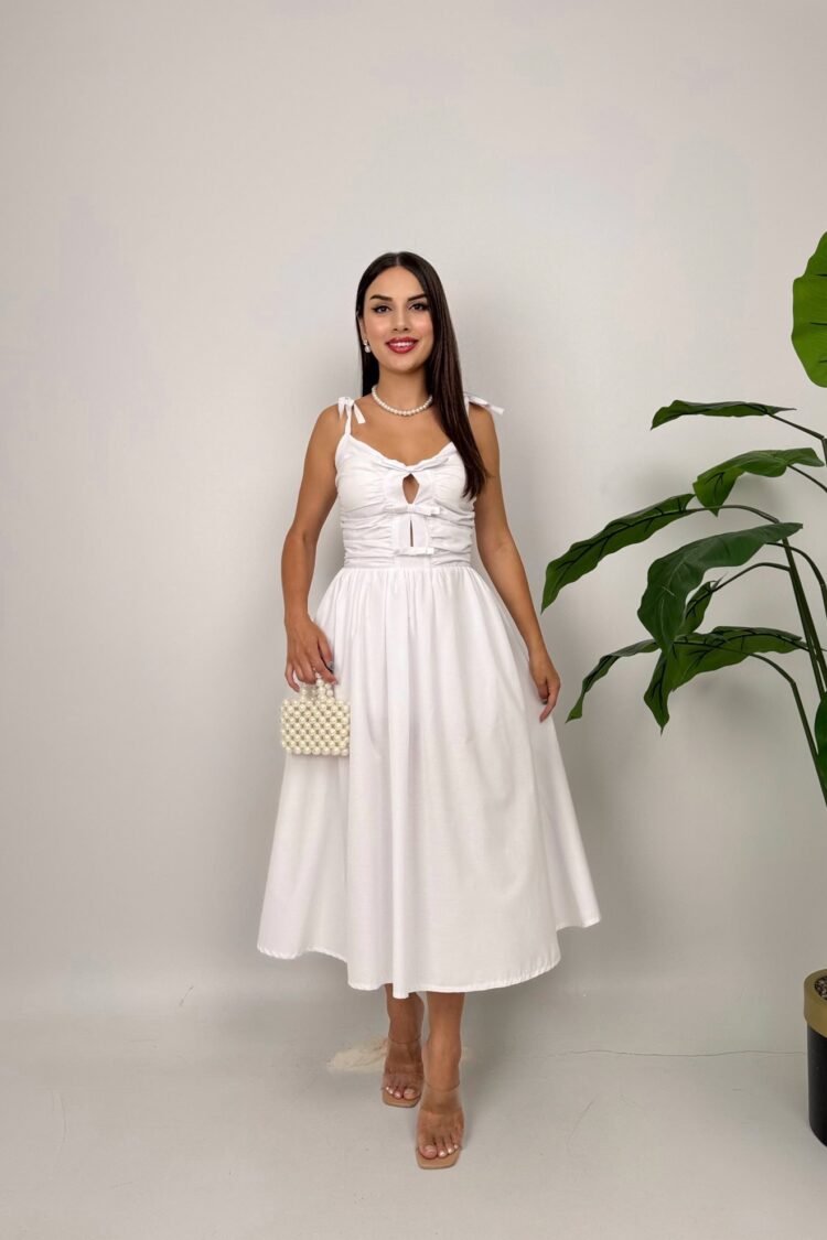 ElegantFit And Flare Dress With Sweetheart Neck - Brand: Miss Janell - Women & Kids, Baby Clothes Wholesale - Globality Store