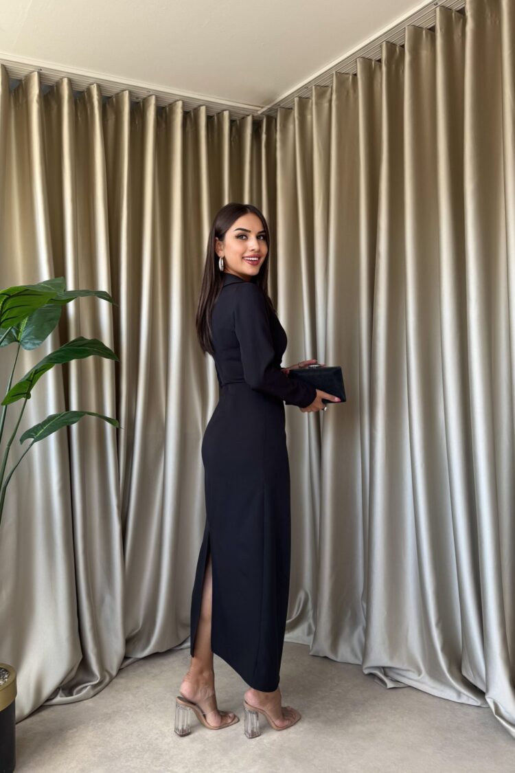 ElegantSheath Dress With Notched Neck