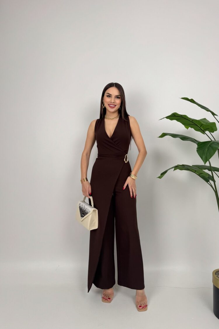 Elegant Slim Fit Tailored Jumpsuit - Brand: Miss Janell - Women & Kids, Baby Clothes Wholesale - Globality Store