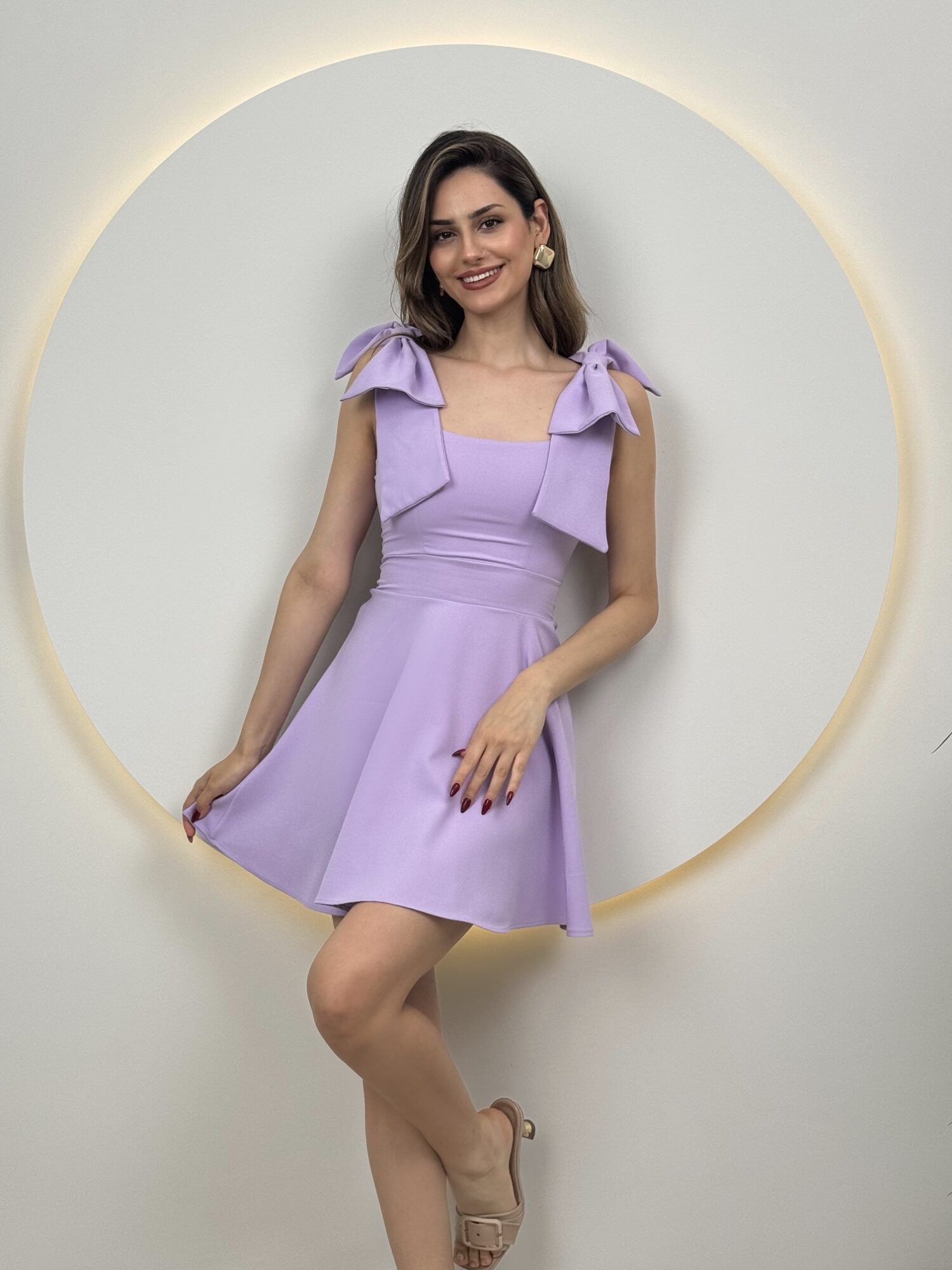 Purple Fit And Flare Mini Dress - Brand: Miss Janell - Women & Kids, Baby Clothes Wholesale - Globality Store