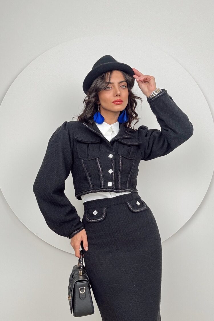 Black Elegant Formal Vintage Glam Retro Pencil Skirt - Brand: Miss Janell - Women & Kids, Baby Clothes Wholesale - Globality Store
