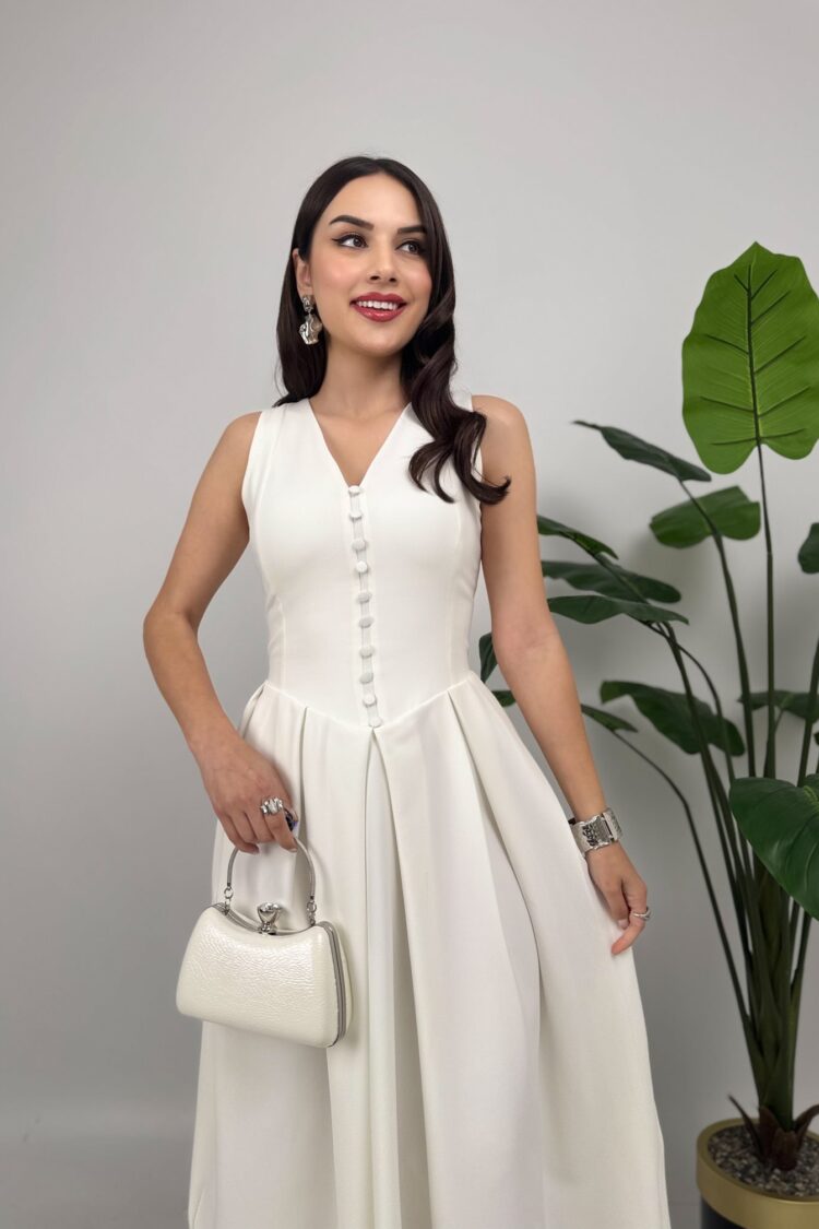 ElegantFit And Flare Midi Dress