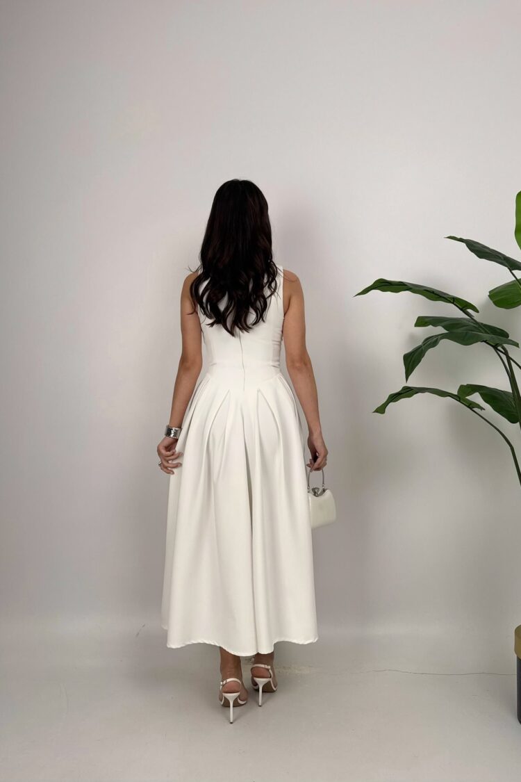 ElegantFit And Flare Midi Dress