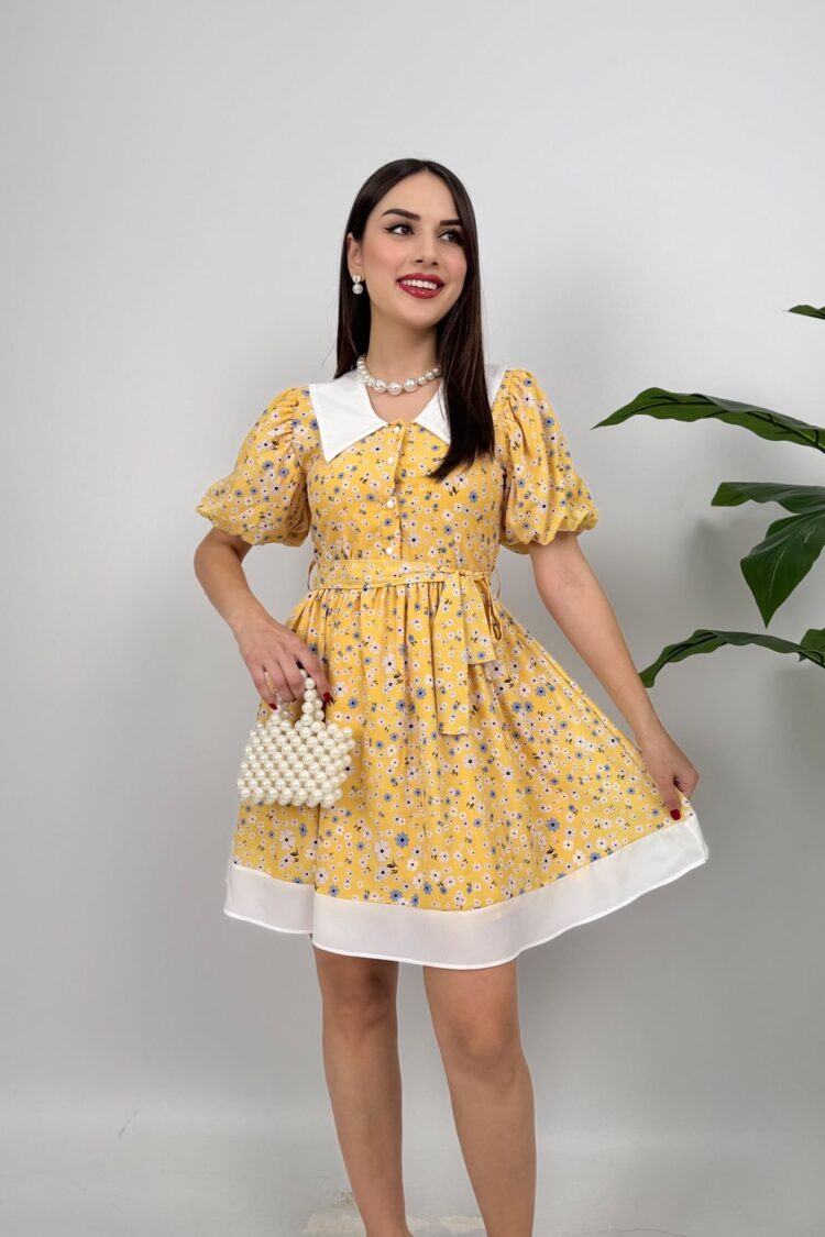 Floral Fit And Flare Dress