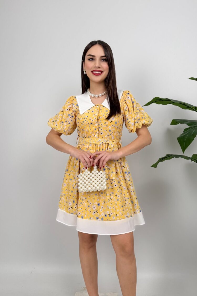 Floral Fit And Flare Dress