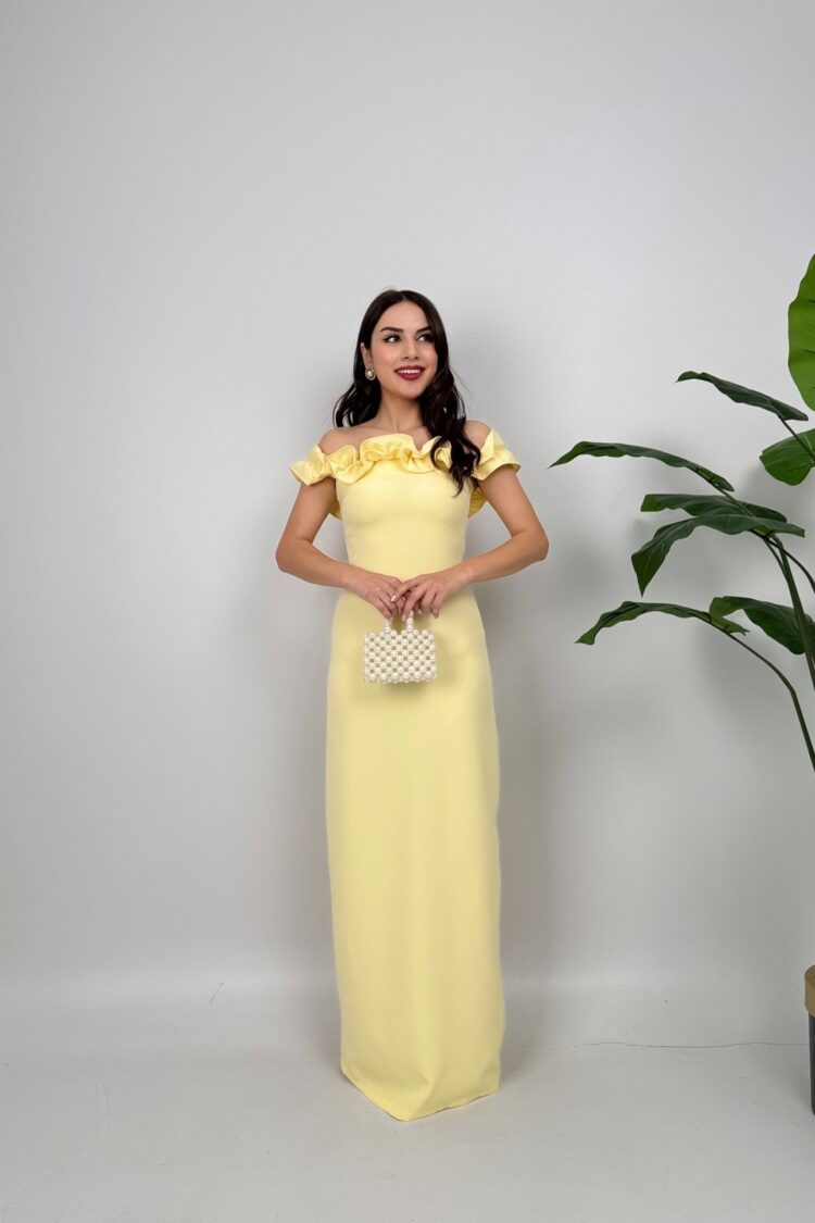 ElegantBodycon Dress With Ruffle Cap Sleeves - Brand: Miss Janell - Women & Kids, Baby Clothes Wholesale - Globality Store