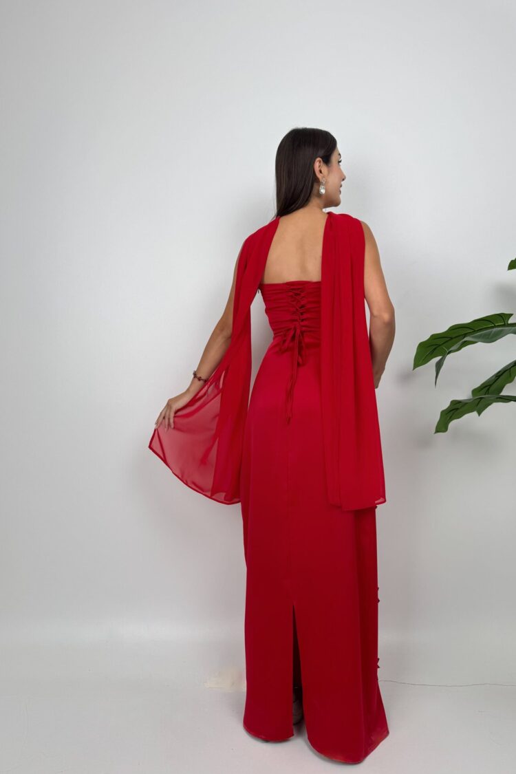 Elegant Strapless Floor Length Bodycon Dress