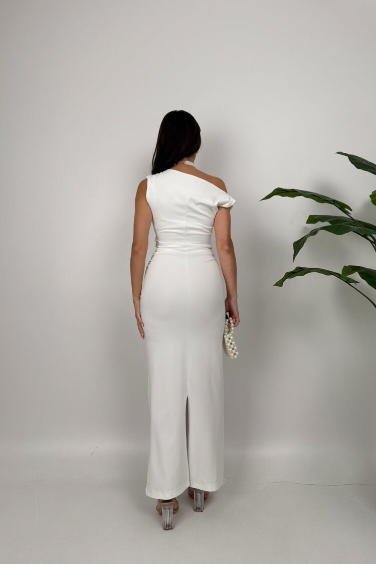 Elegant Sheath Dress With One Shoulder Neck