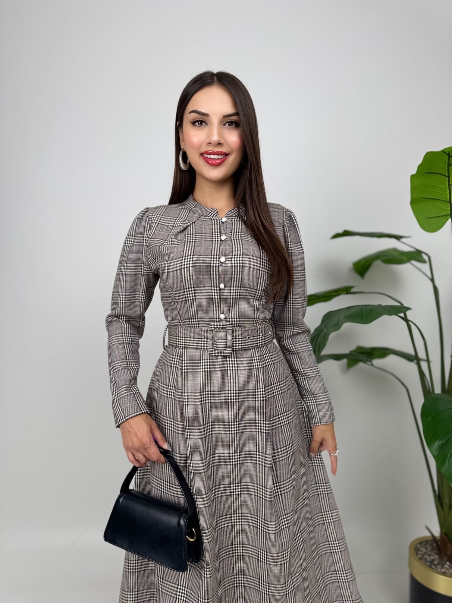 Brown Modest Elegant Formal A-Line Dress - Brand: Miss Janell - Women & Kids, Baby Clothes Wholesale - Globality Store