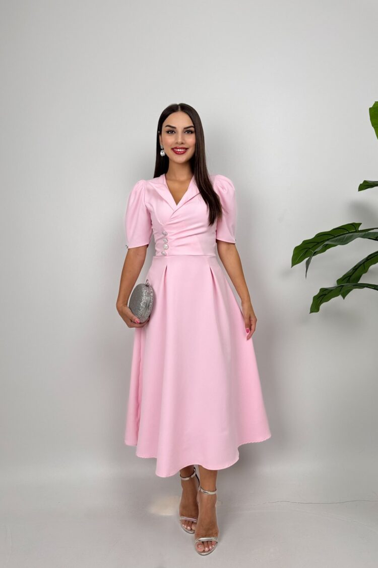 ElegantFit And Flare Midi Dress - Brand: Miss Janell - Women & Kids, Baby Clothes Wholesale - Globality Store