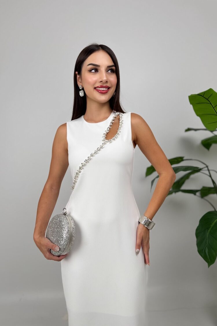 ElegantSheath Dress With Cap Sleeves