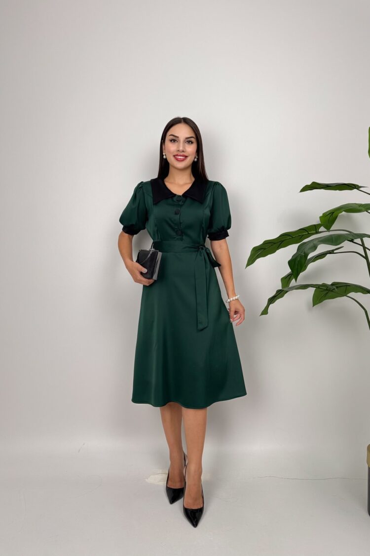 Modest Fit And Flare Dress - Brand: Miss Janell - Women & Kids, Baby Clothes Wholesale - Globality Store