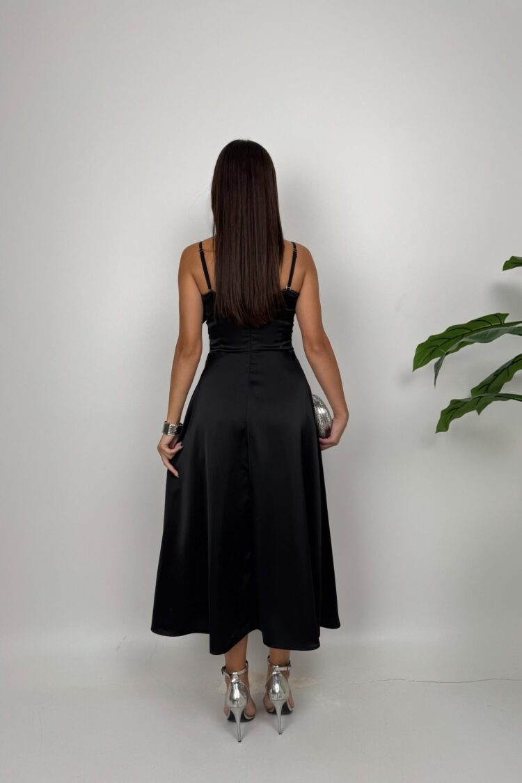 Elegant Strapless Fit And Flare Dress