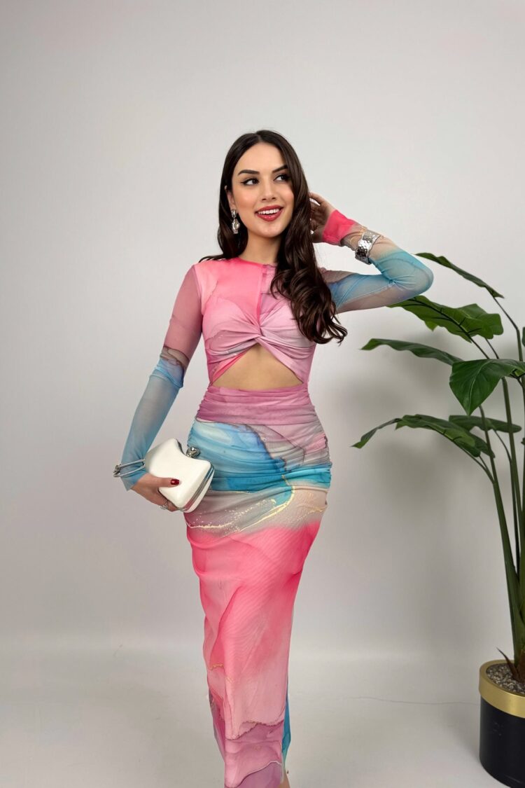 Pink Sexy Elegant Glam Bodycon Maxi Dress