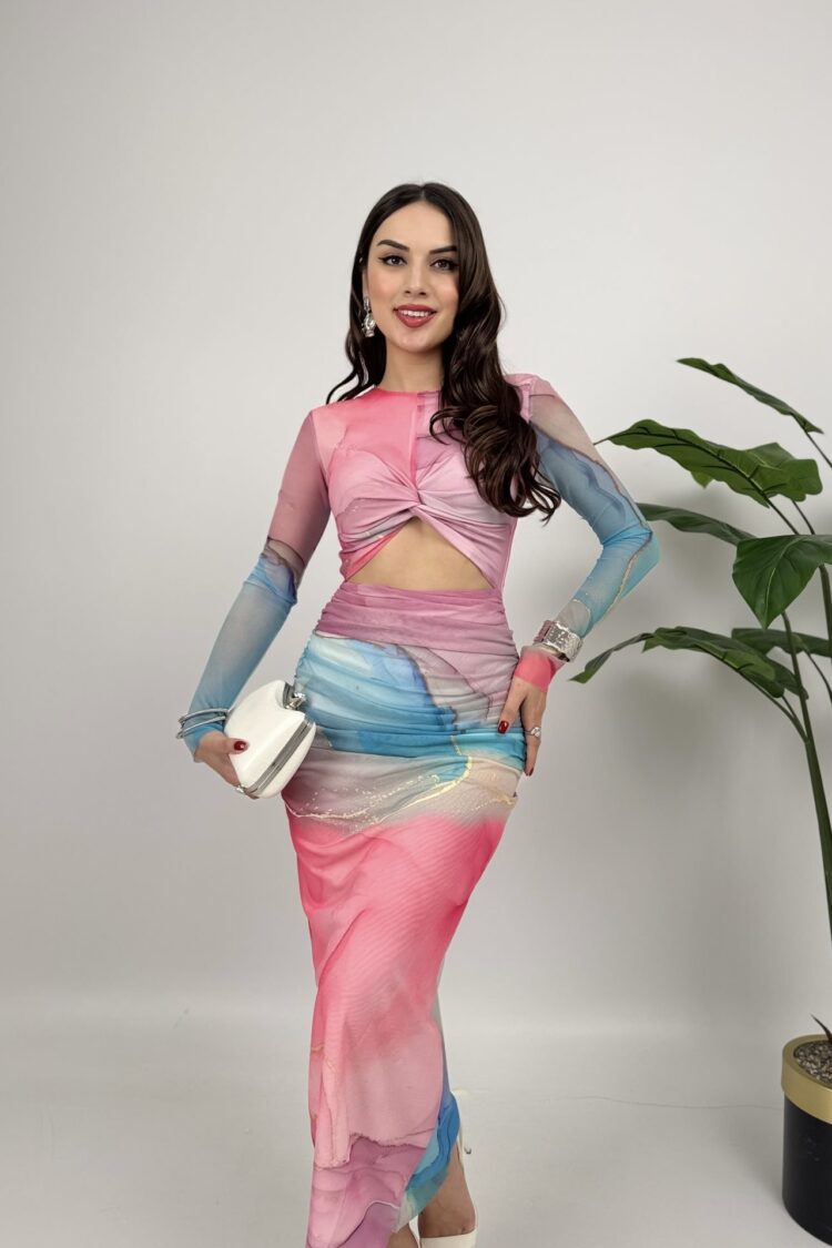 Pink Sexy Elegant Glam Bodycon Maxi Dress