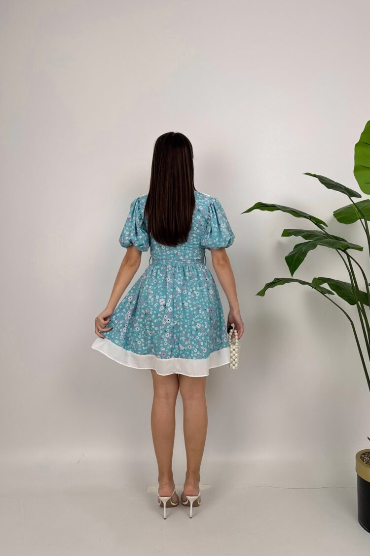 Floral Fit And Flare Mini Dress