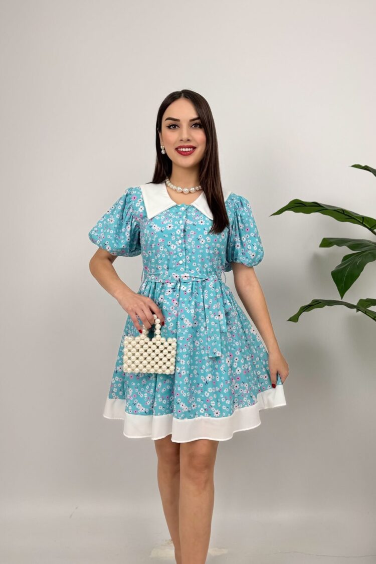 Floral Fit And Flare Mini Dress