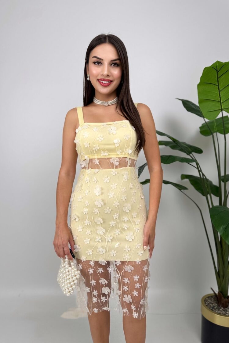 Floral Sleeveless Bodycon Midi Dress With Square Neck - Brand: Miss Janell - Women & Kids, Baby Clothes Wholesale - Globality Store