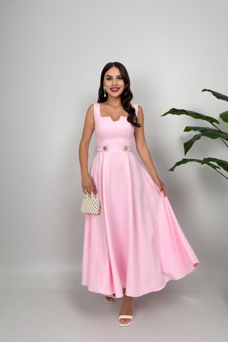 Elegant Maxi Fit And Flare Dress - Brand: Miss Janell - Women & Kids, Baby Clothes Wholesale - Globality Store