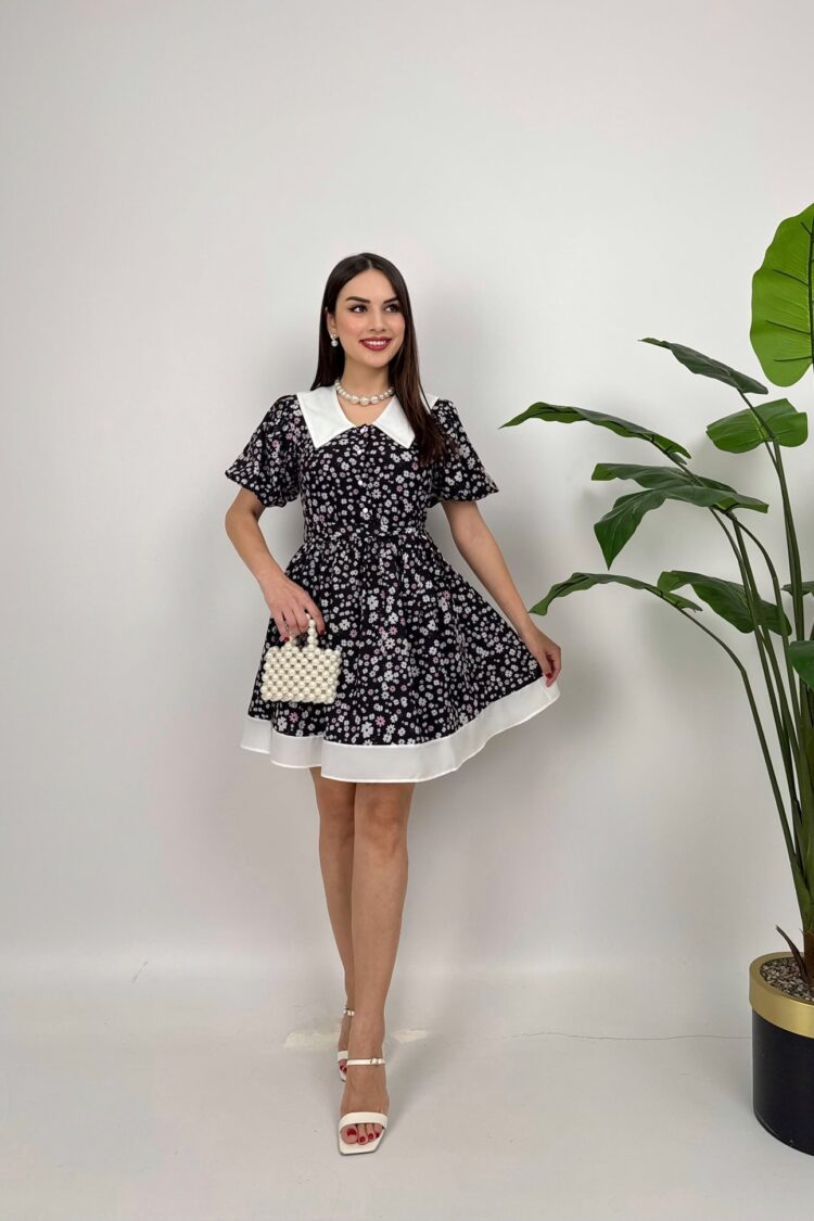 Fit And Flare Floral Mini Dress - Brand: Miss Janell - Women & Kids, Baby Clothes Wholesale - Globality Store