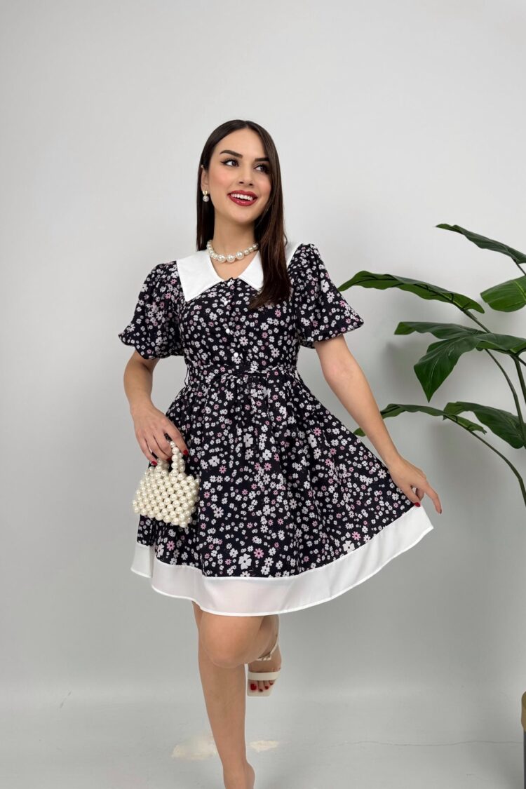 Fit And Flare Floral Mini Dress