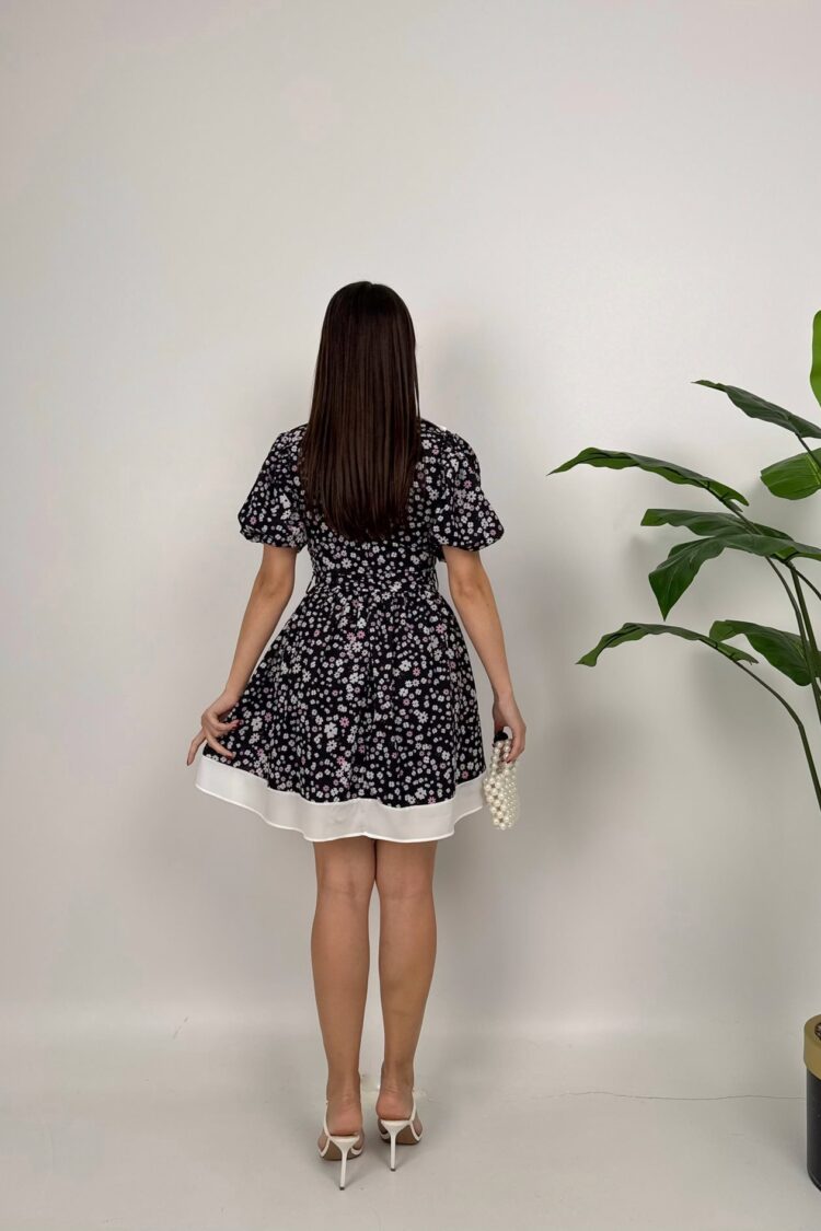 Fit And Flare Floral Mini Dress