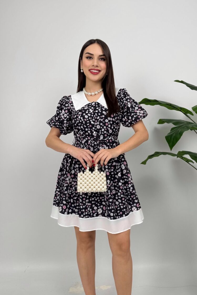 Fit And Flare Floral Mini Dress
