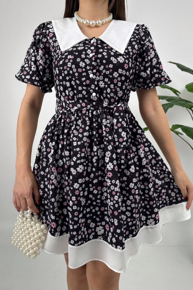 Fit And Flare Floral Mini Dress