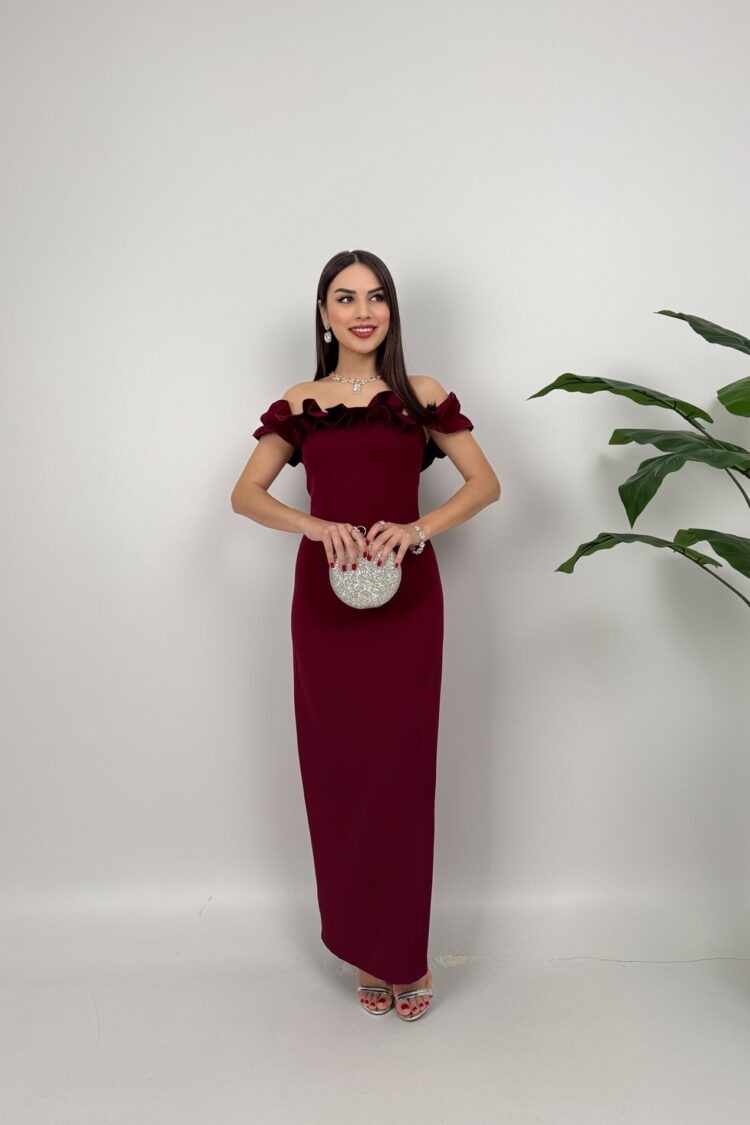 Sheath Dress With Ruffle Sleeves - Brand: Miss Janell - Women & Kids, Baby Clothes Wholesale - Globality Store