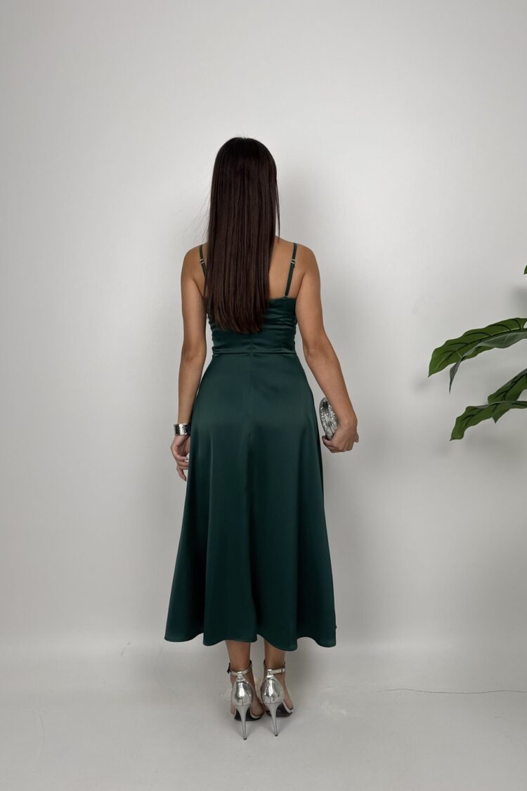 Elegant Strapless Sleeveless Fit And Flare Dress