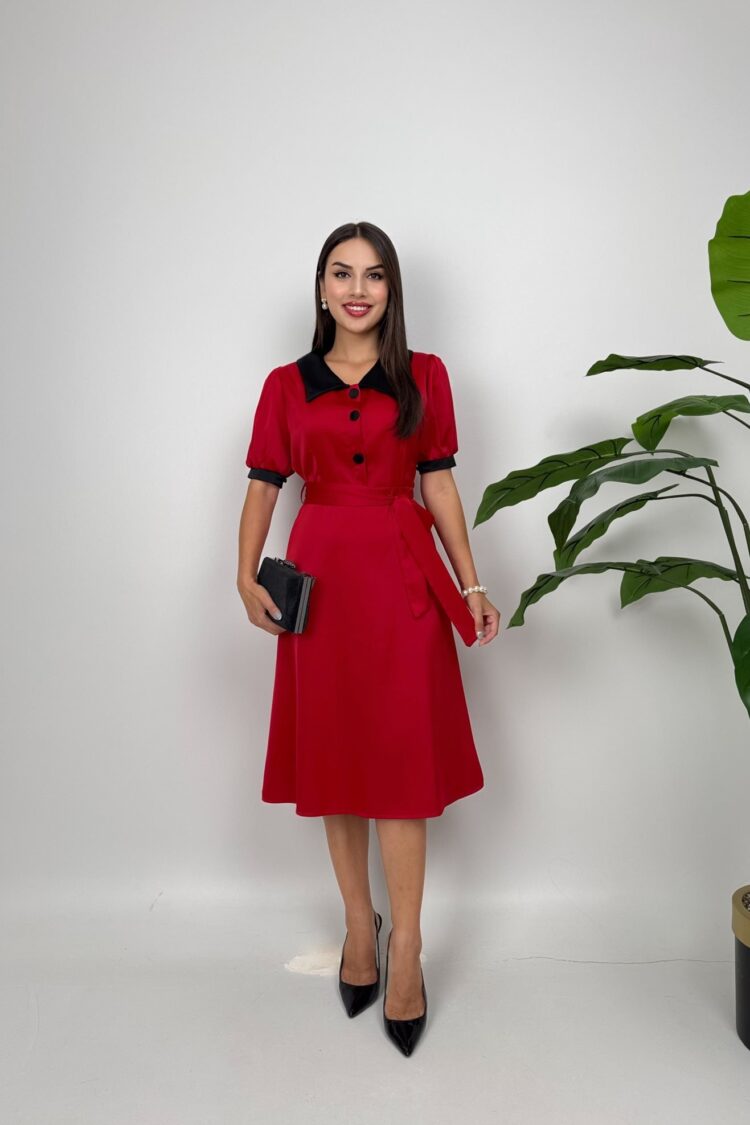 ElegantFit And Flare Midi Dress - Brand: Miss Janell - Women & Kids, Baby Clothes Wholesale - Globality Store