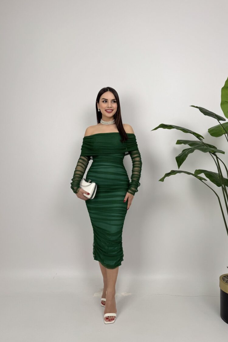 Sexy ElegantBodycon Dress Midi Off Shoulder - Brand: Miss Janell - Women & Kids, Baby Clothes Wholesale - Globality Store