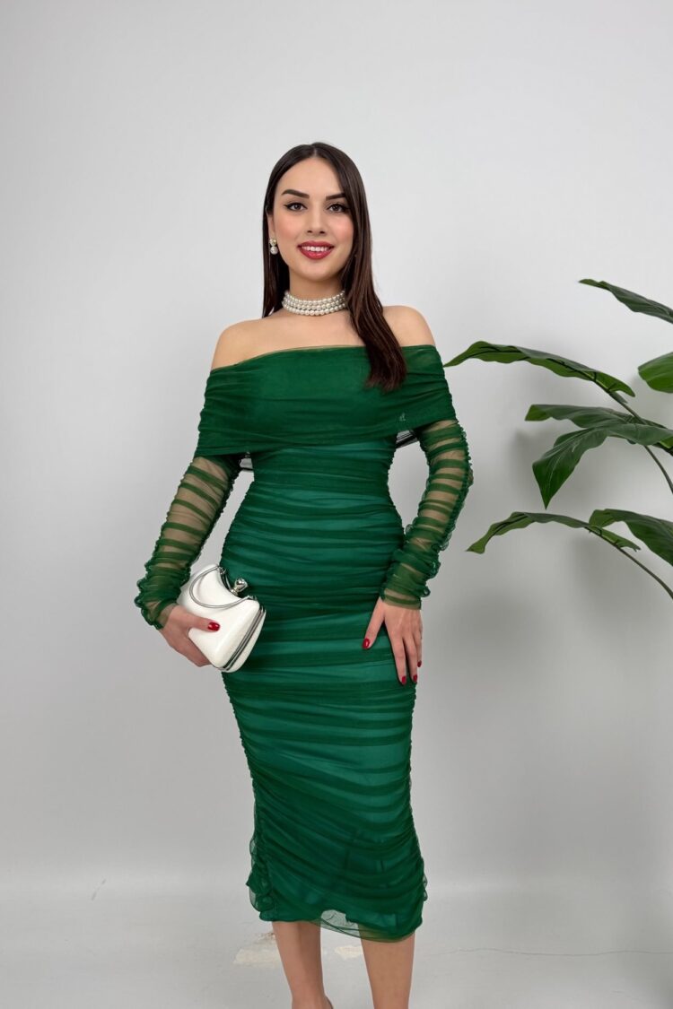 Sexy ElegantBodycon Dress Midi Off Shoulder
