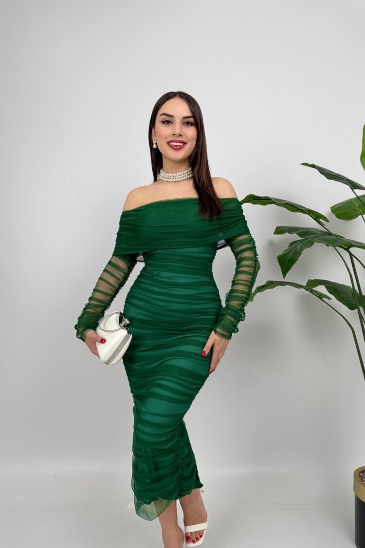 Sexy ElegantBodycon Dress Midi Off Shoulder