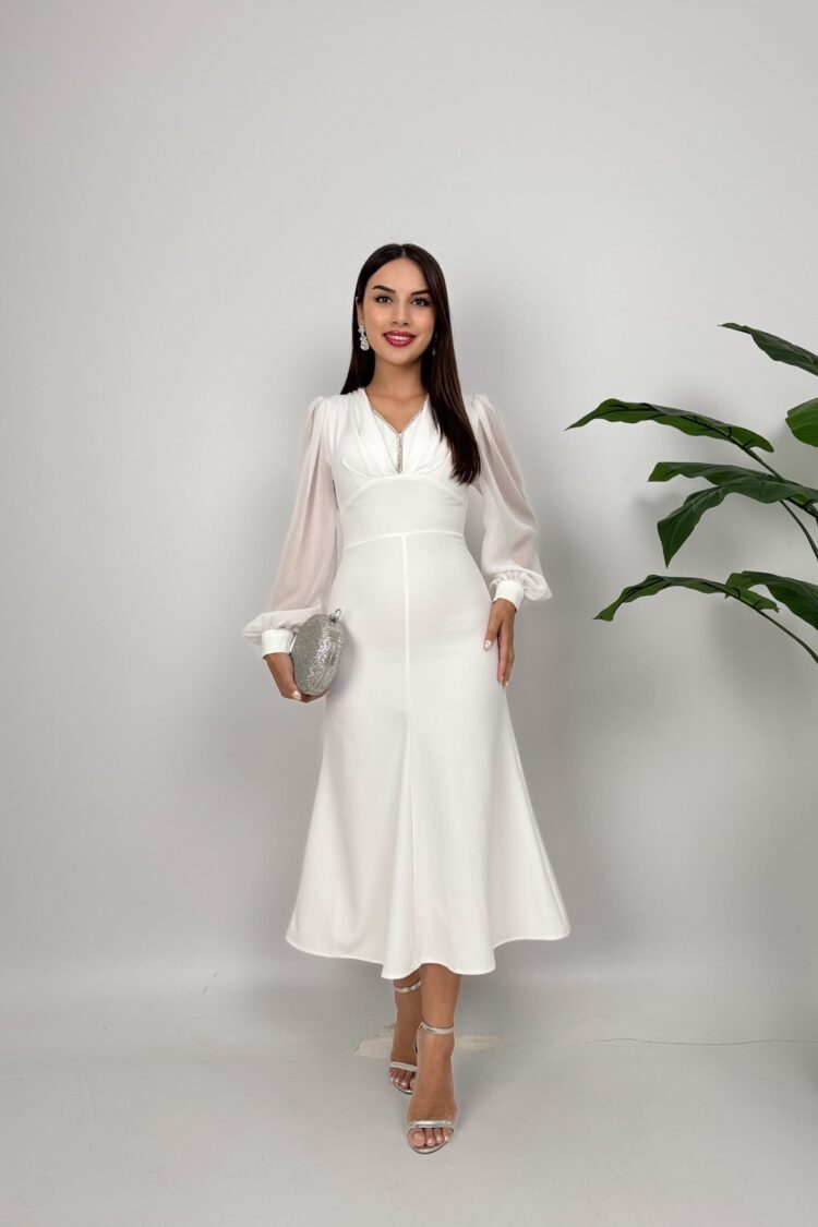 Elegant Fit And Flare Dress - Brand: Miss Janell - Women & Kids, Baby Clothes Wholesale - Globality Store