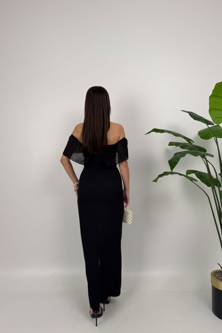 Elegant Bodycon Dress With Off Shoulder Neck
