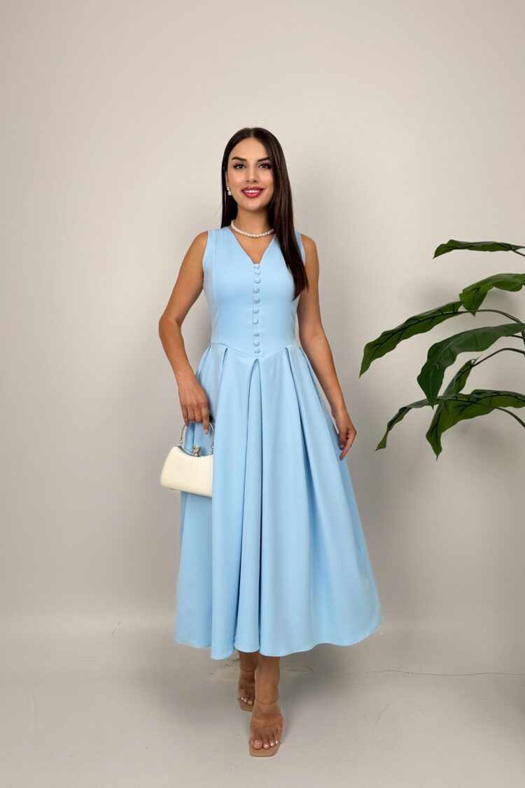 Fit And Flare Midi Dress - Brand: Miss Janell - Women & Kids, Baby Clothes Wholesale - Globality Store
