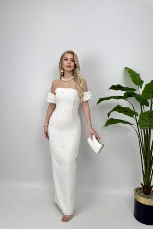 ElegantStrapless Sheath Dress - Brand: Miss Janell - Women & Kids, Baby Clothes Wholesale - Globality Store