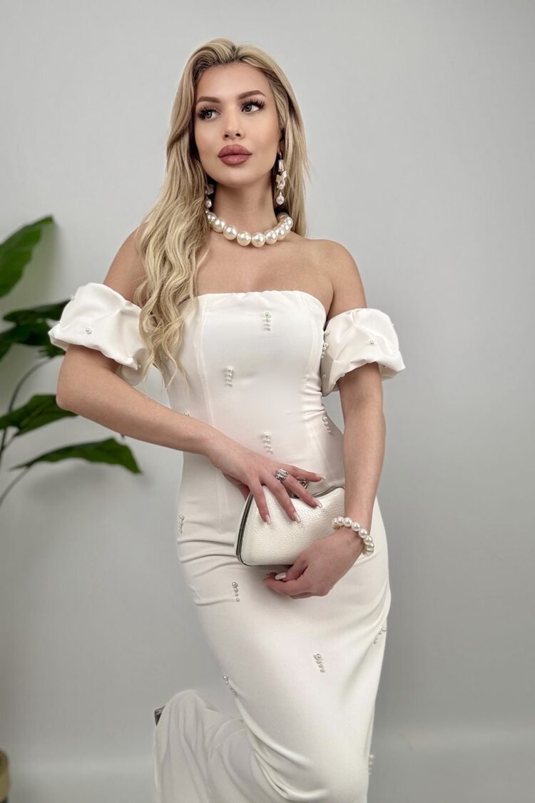 ElegantStrapless Sheath Dress